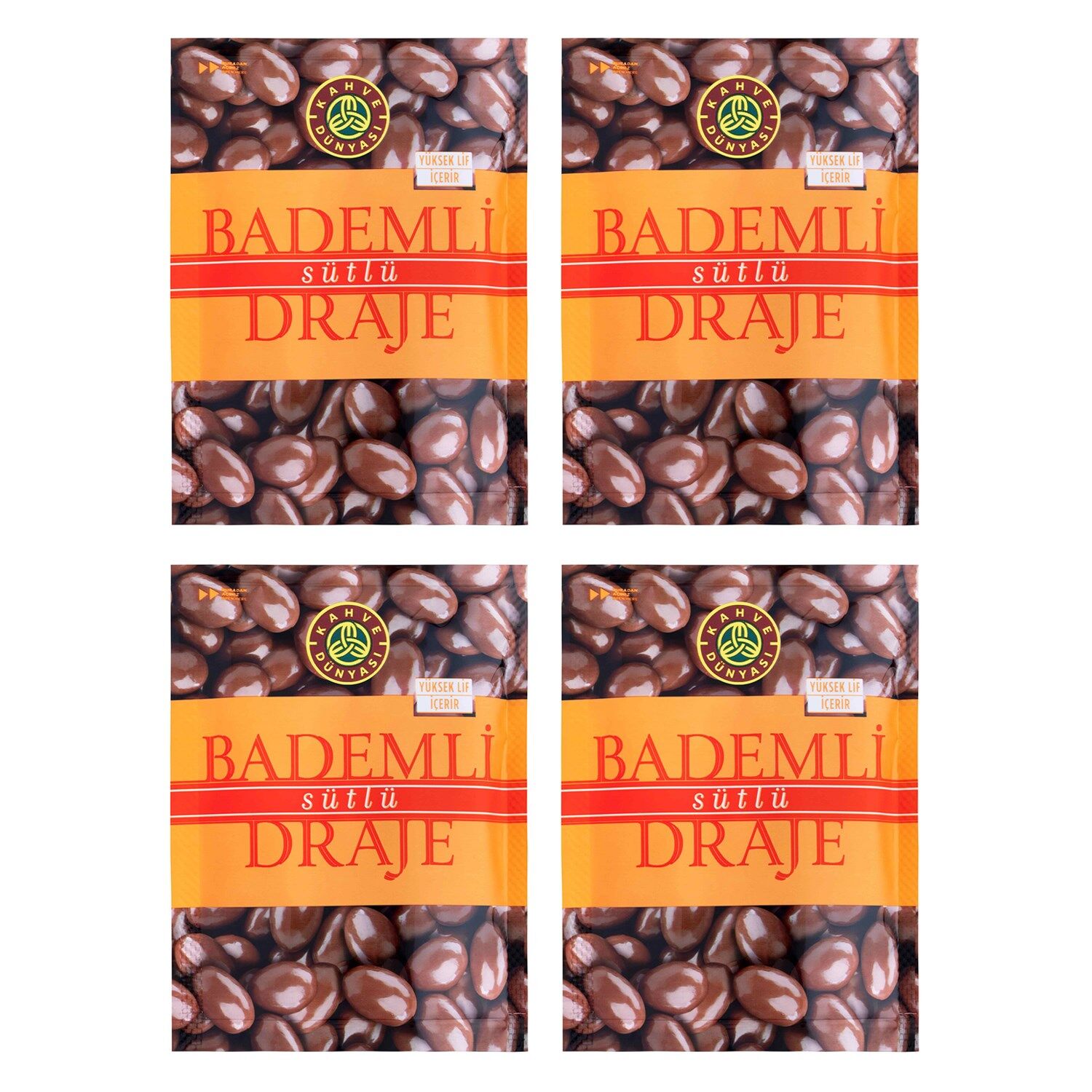 Kahve Dünyası Bademli Sütlü Draje 60 gr x 4 Adet