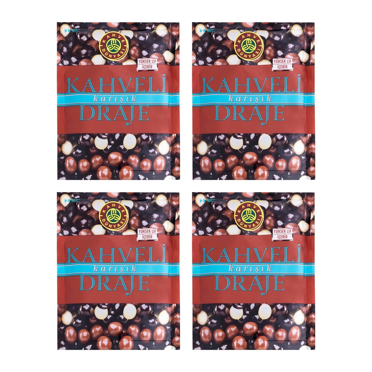 Kahve Dünyası Kahveli Sütlü Draje 60 gr x 4 Adet