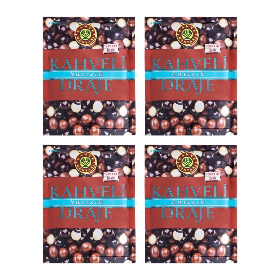 Kahve Dünyası Kahveli Sütlü Draje 60 gr x 4 Adet
