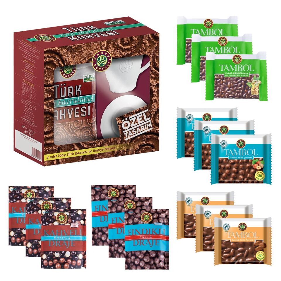 Kahve Dünyası Türk Kahvesi / Tambol / Draje Lezzet Paketi