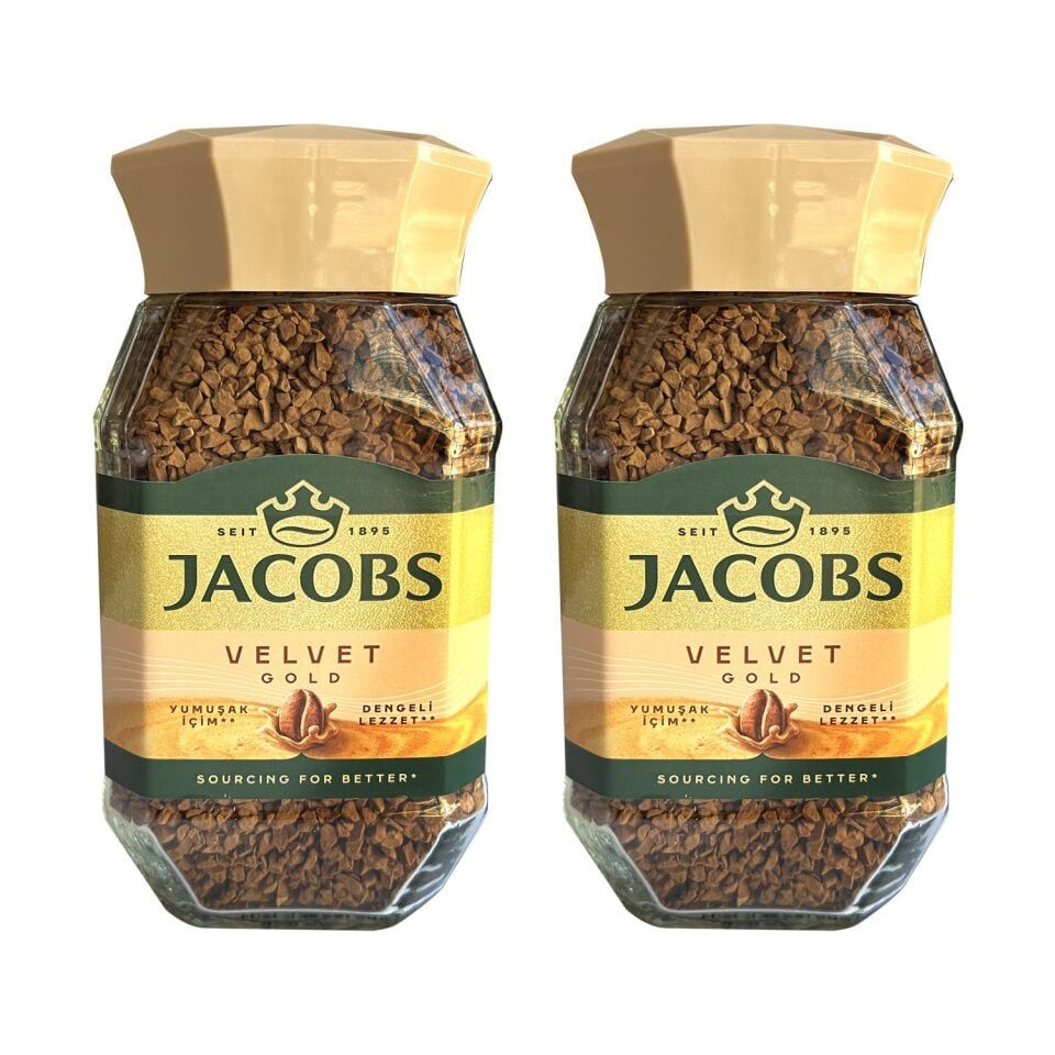 Jacobs Velvet Gold 100 gr Çözünebilir Kahve x 2 Adet