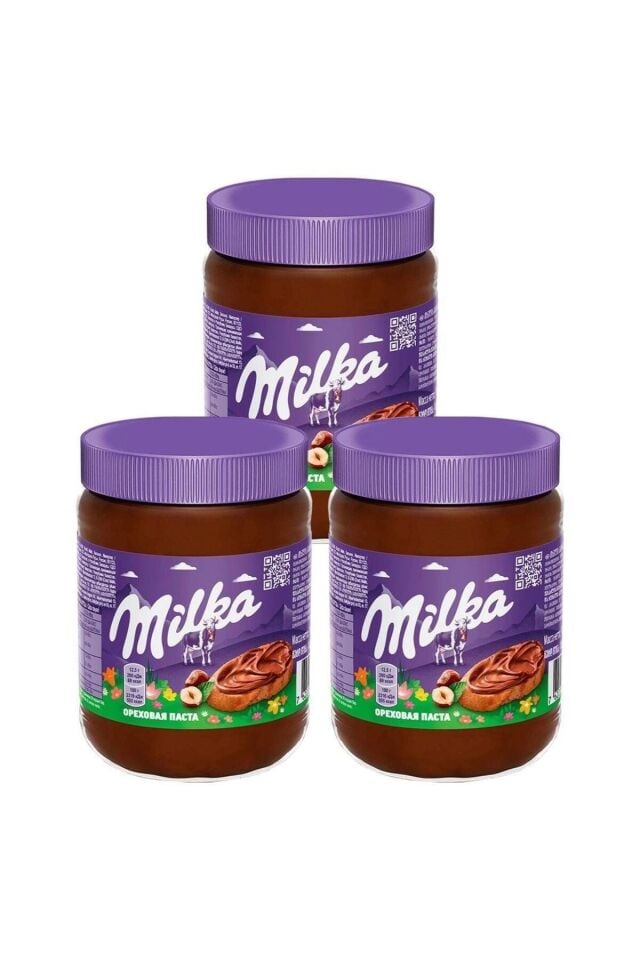Milka Kakaolu Fındık Ezmesi Sürülebilir Krema İthal 3 x 350 Gr