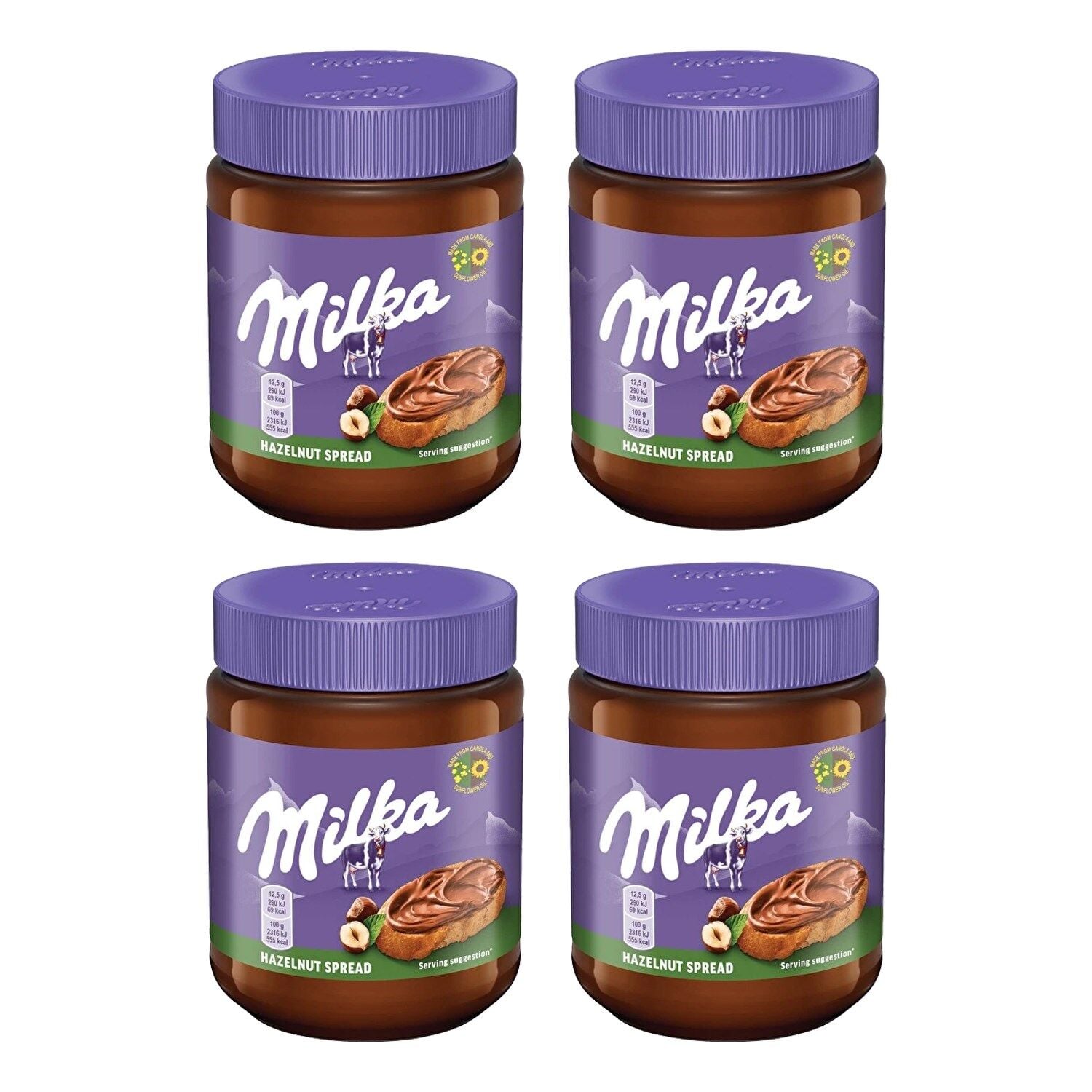 Milka Kakaolu Fındık Ezmesi 350 gr x 4 Adet