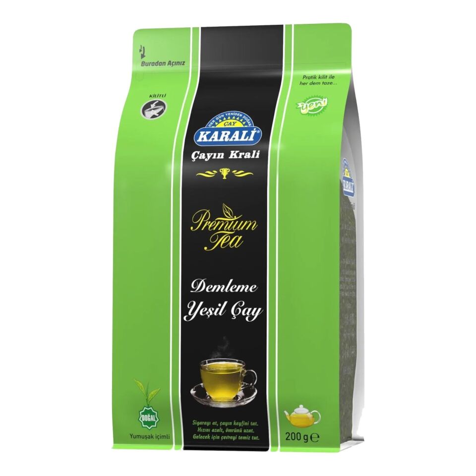 Karali Premium Demlik Poşet Çay 300 gr + Demleme Yeşil Çay 200 gr