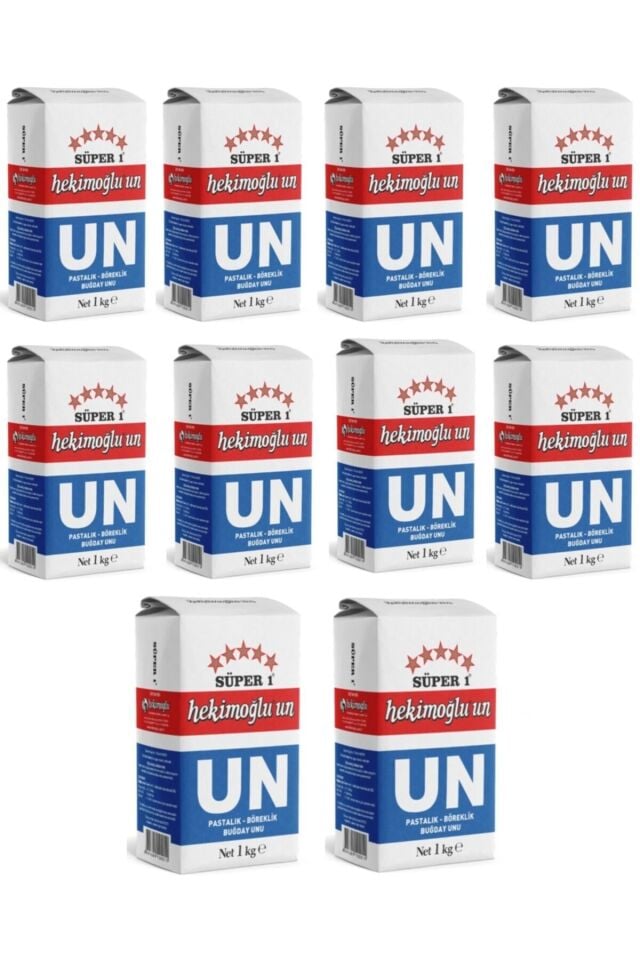 Hekimoğlu Un 1 Kg Pastalık - Böreklik Buğday X 10 Adet