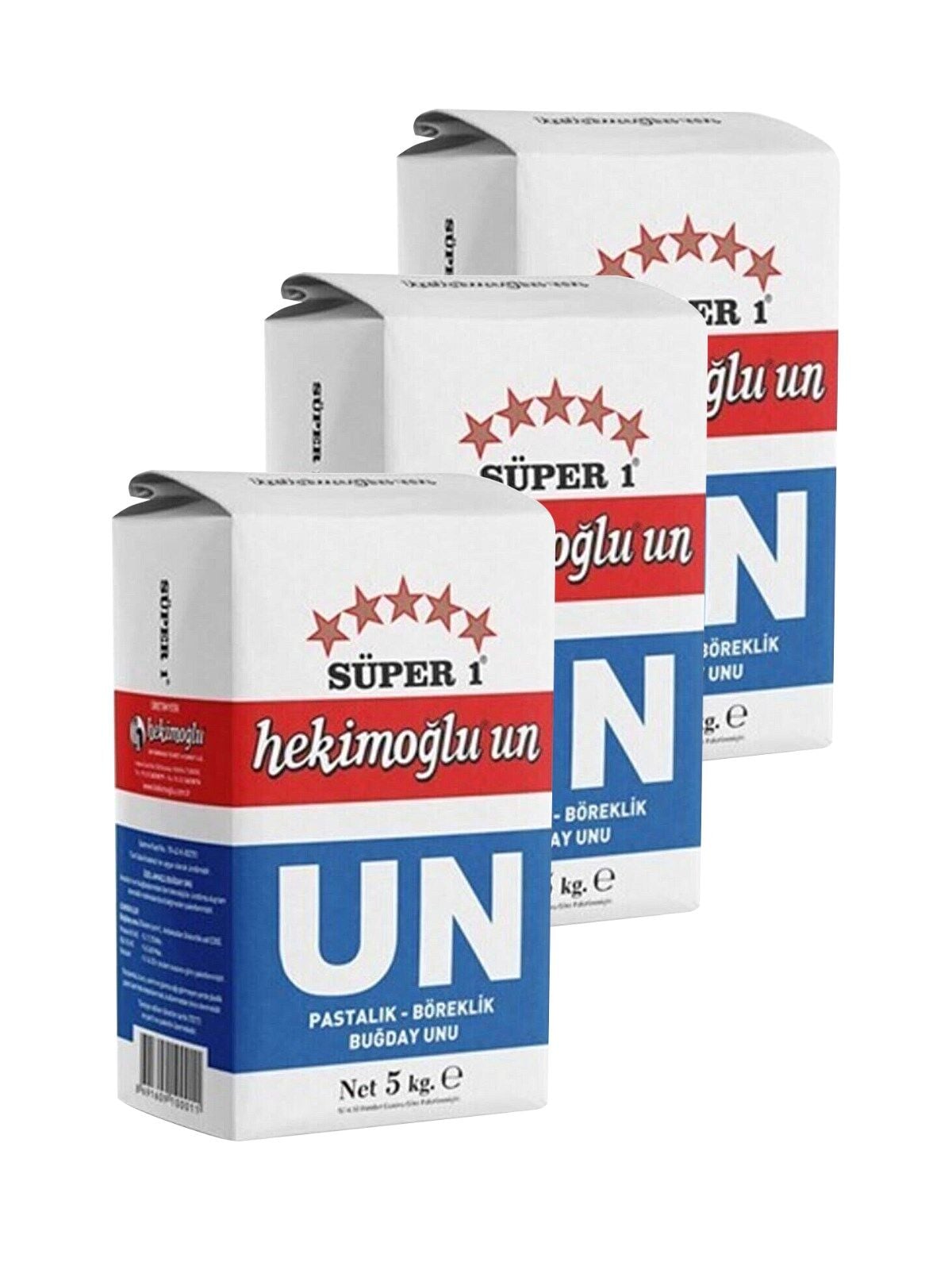 Hekimoğlu Un 5 kg x 3 Adet