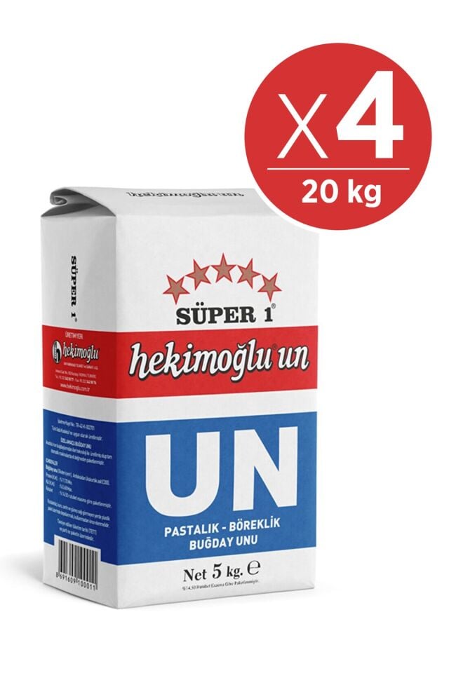 Hekimoğlu Un 5 kg x 4 Adet (20 kg)