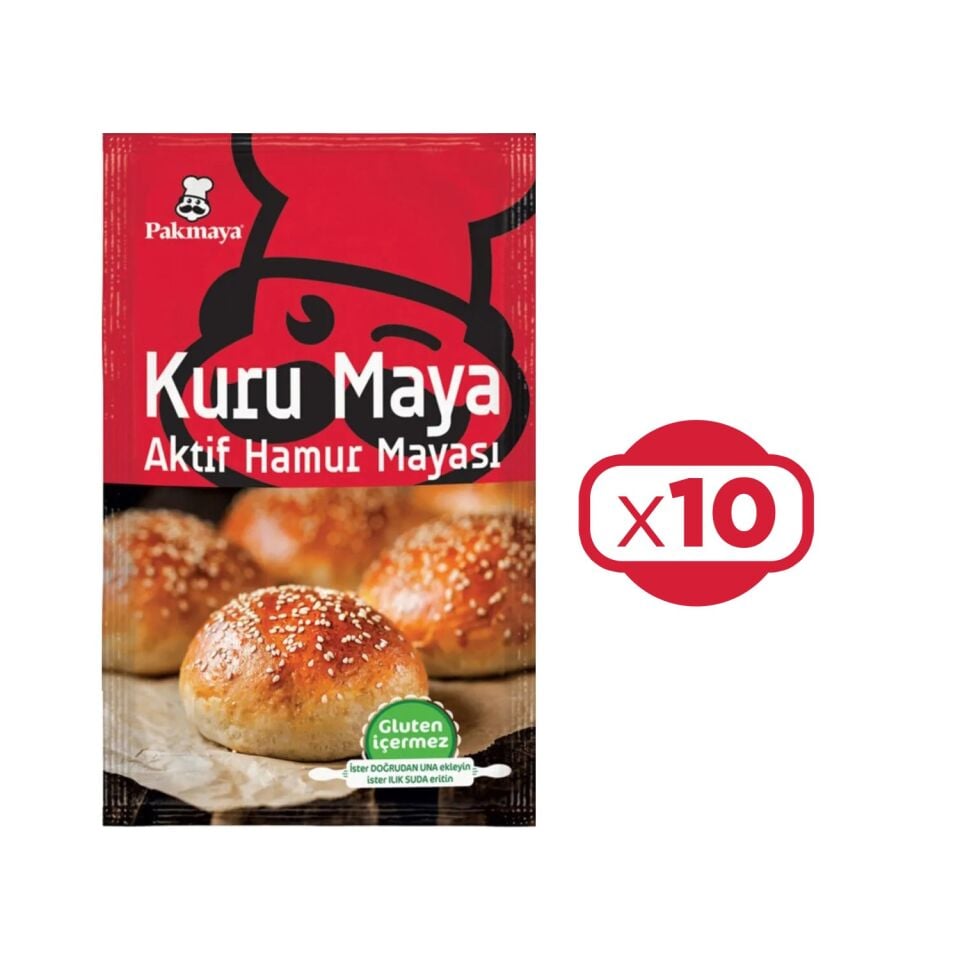 Pakmaya Kuru Maya 100 gr X 10 Adet