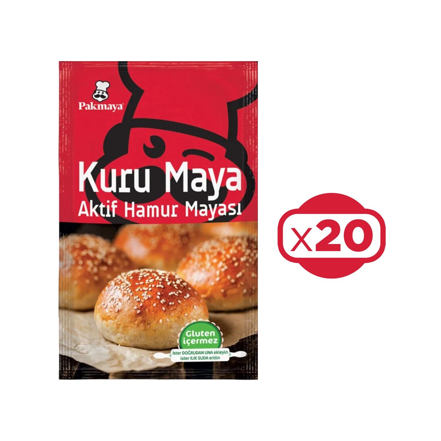 Pakmaya Kuru Maya 100 gr X 20 Adet