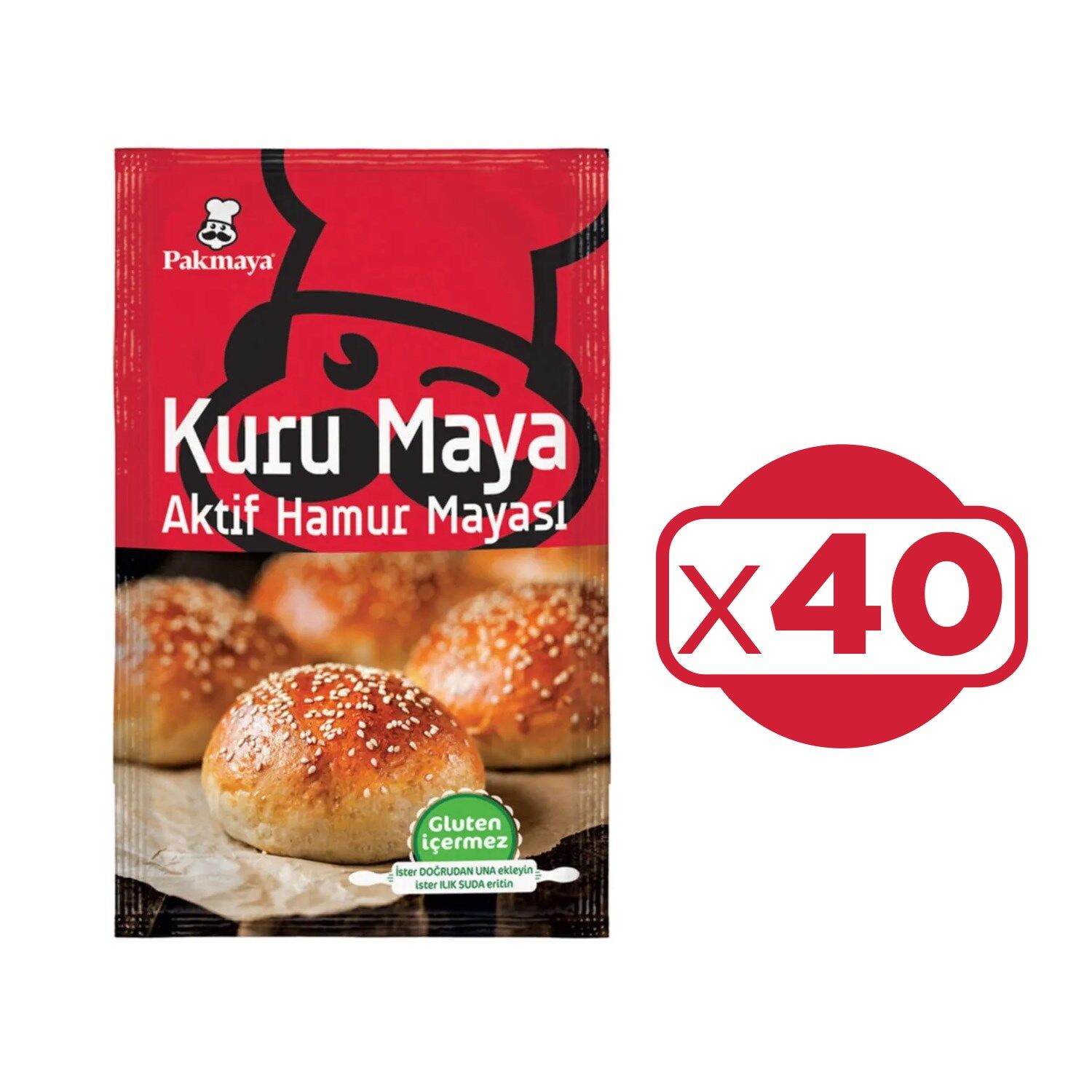 Pakmaya Kuru Maya 100 gr X 40 Adet
