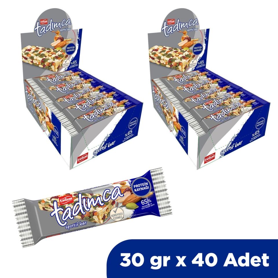 Tadım Sportif Bar 30 gr X 40 Adet