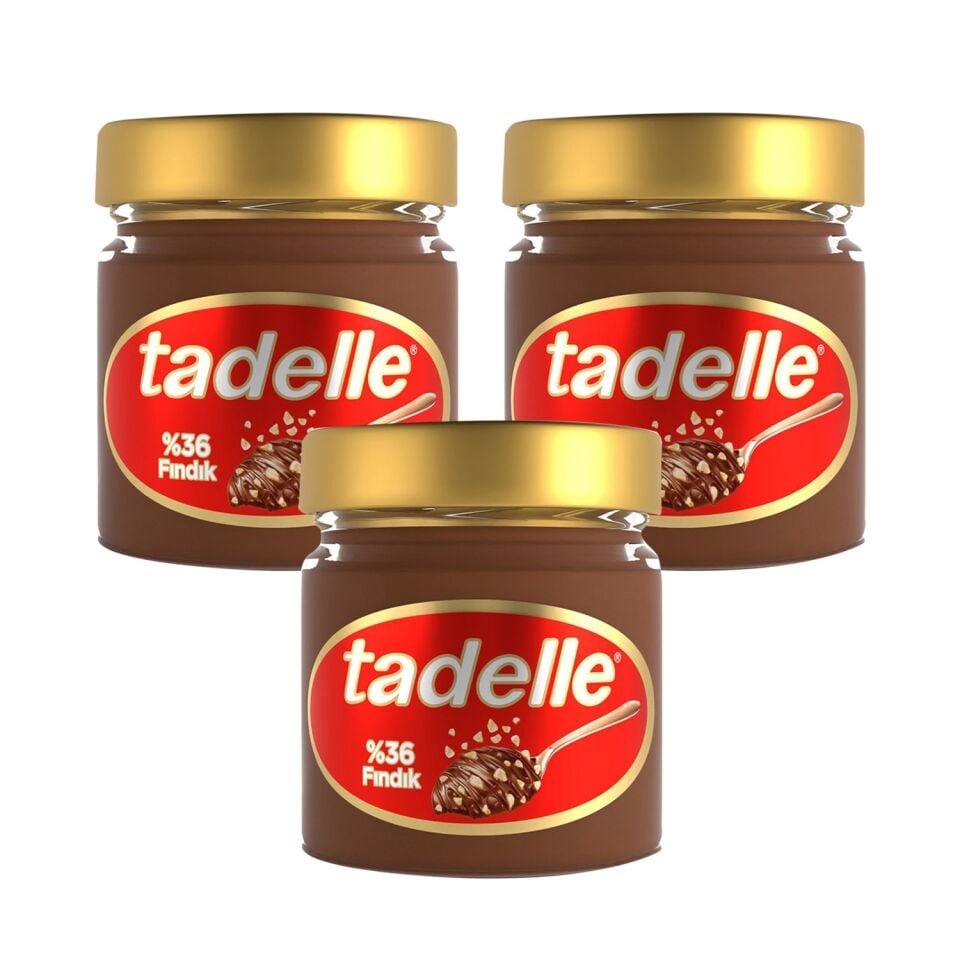 Tadelle Parça Fındıklı Kakaolu Fındık Ezmesi 200 Gr x 3 Adet