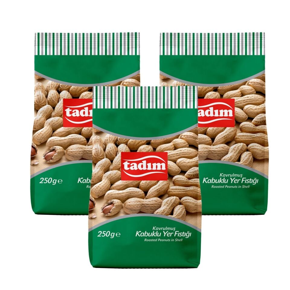 Tadım Kabuklu Yer Fıstığı 250 gr x 3 Adet