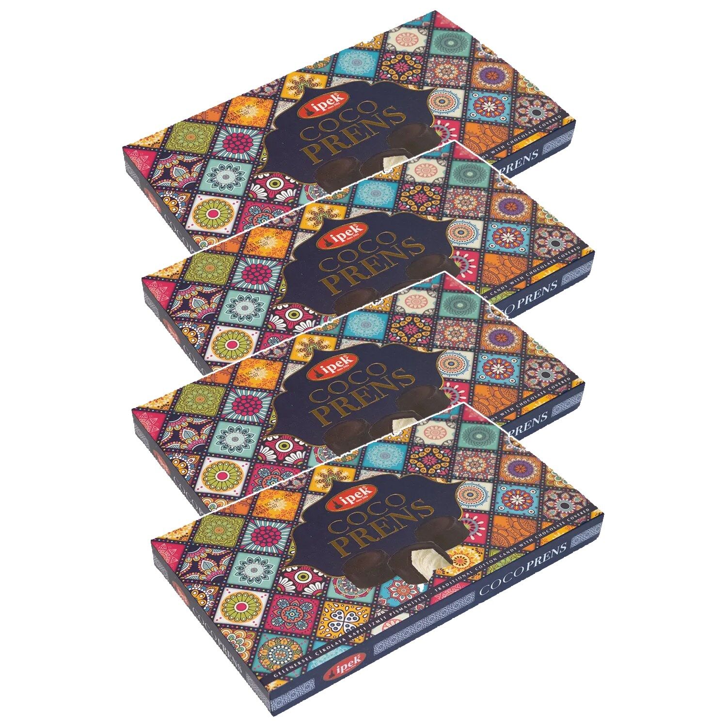 İpek Pişmaniye Çikolatalı Pişmaniye Coco Prens 18'li 235 gram x 4 Adet