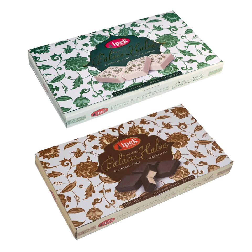 İpek Pişmaniye Saray Helvası A.Fıstıklı 250 gr + Çik. Kaplamalı 350 gr