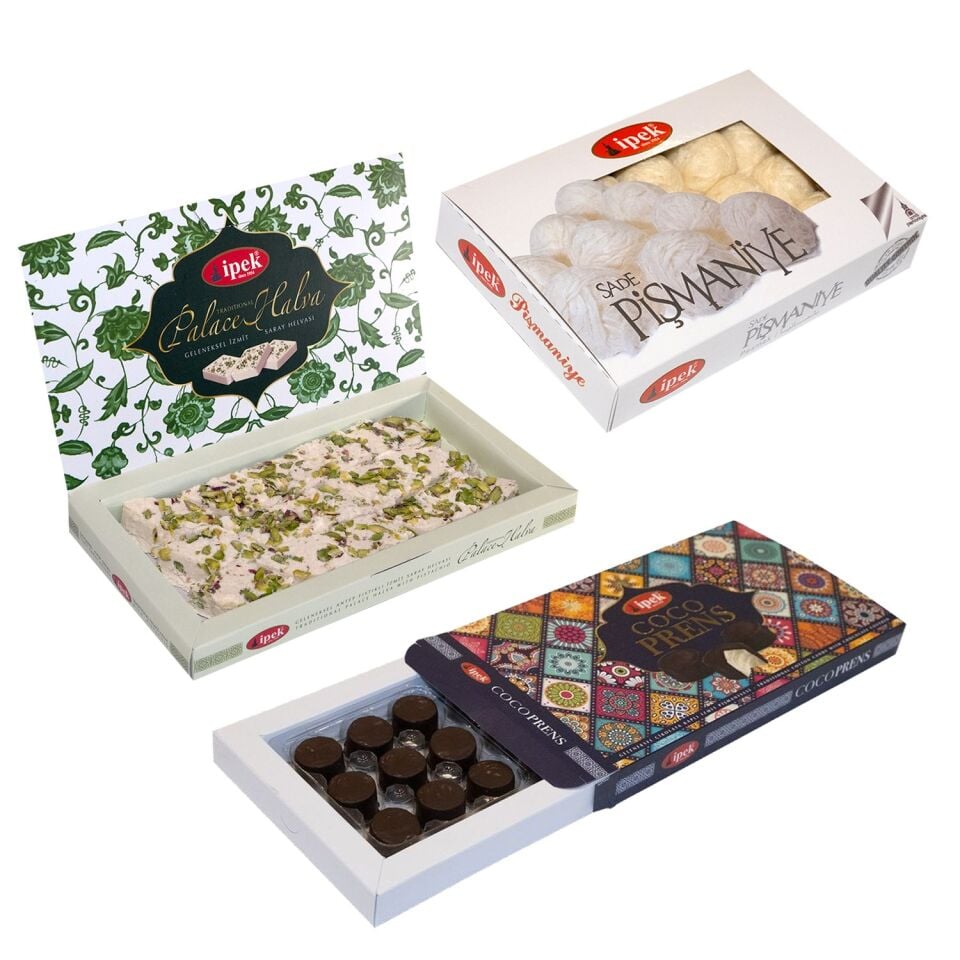 İpek Pişmaniye 3 lü Hediyelik Karma Paket