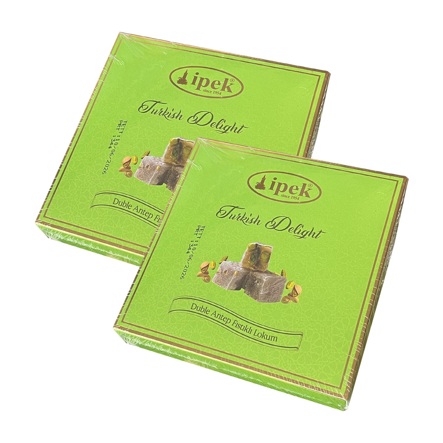 İpek Pişmaniye Duble Antep Fıstıklı Lokum 250 gr x 2 Adet