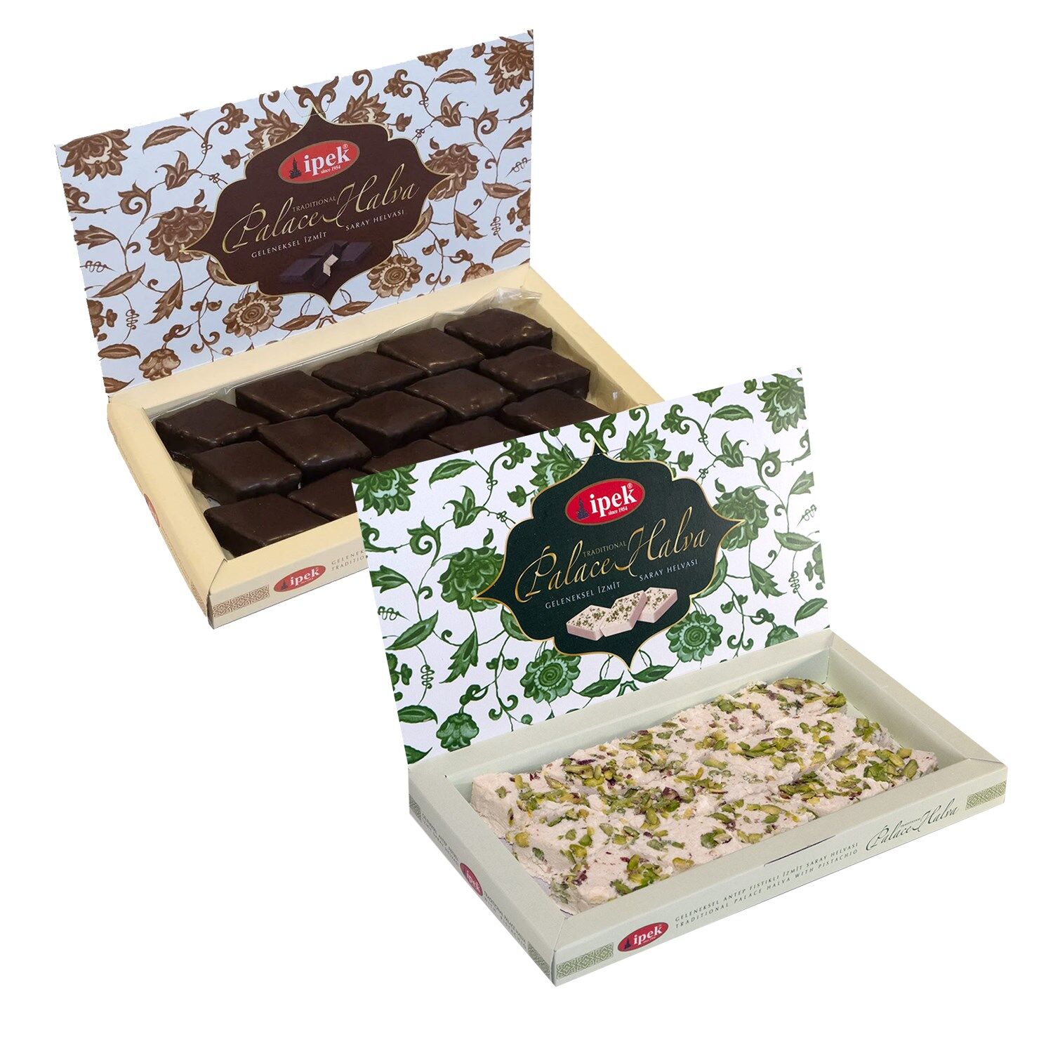 İpek Pişmaniye Saray Helvası Çikolata Kaplı ve Ant.Fıstıklı Karma Paket