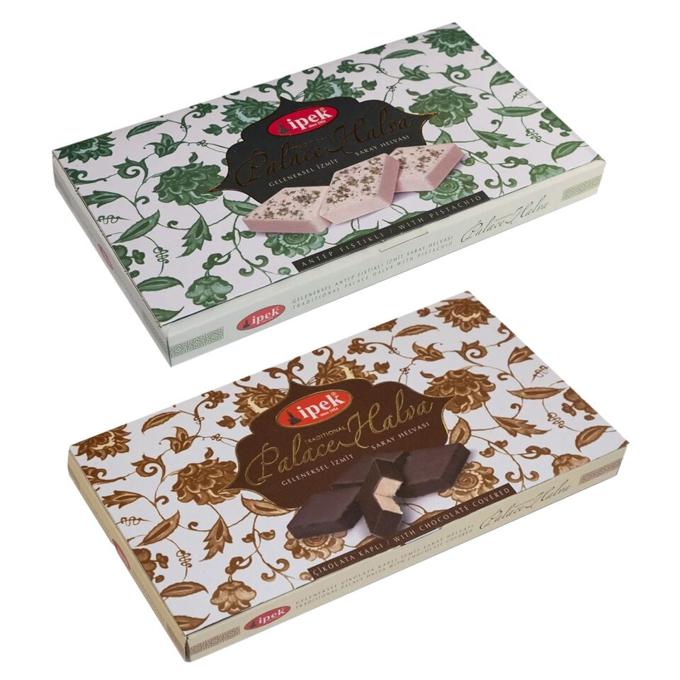 İpek Pişmaniye Saray Helvası Çikolata Kaplı ve Ant.Fıstıklı Karma Paket