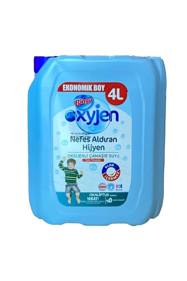 Bingo Oksijenli Çamaşır Suyu Okaliptus 4 L