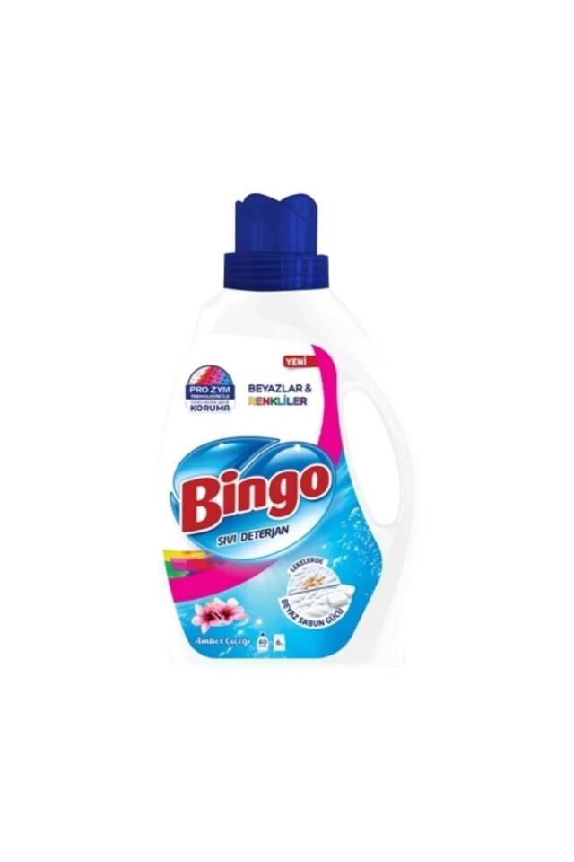 Bingo Çamaşır Deterjanı Beyaz Ve Renkliler Amber 2600 ml