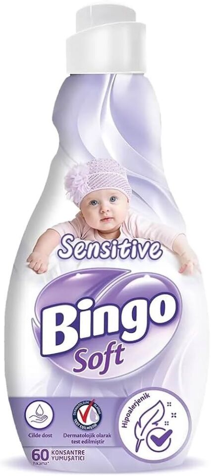 Bingo Soft Konsantre Çamaşır Yumuşatıcısı Sensitive 1440 ml X 2 Adet