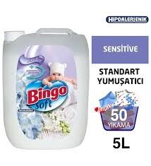 Bingo Soft Sensitive Çamaşır Yumuşatıcısı 5 lt x 2 Adet
