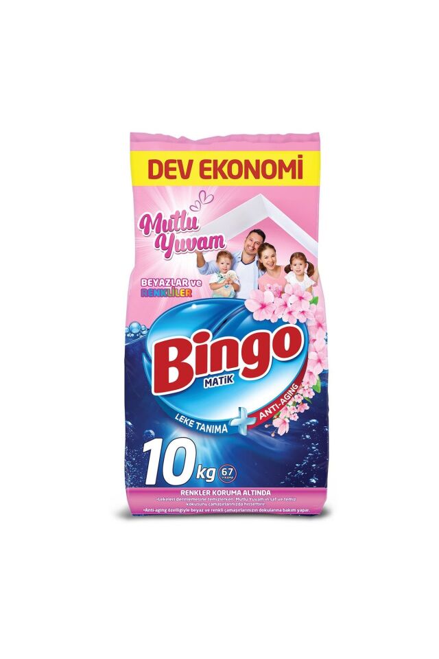 Bingo Matik Mutlu Yuvam 10 kg Konsantre Toz Deterjan