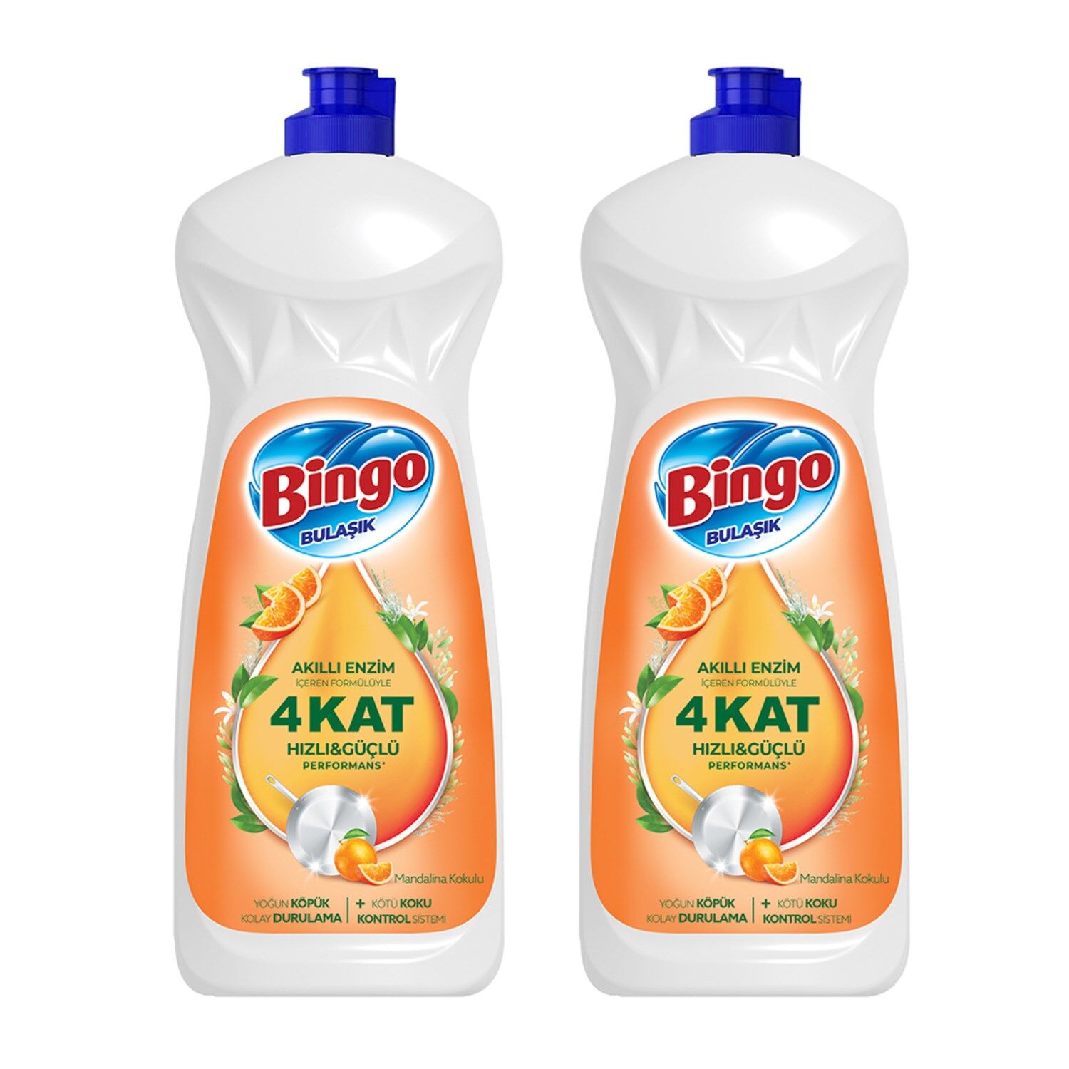 Bingo Elde Bulaşık Deterjanı Mandalina 1500 Ml x 2 Adet