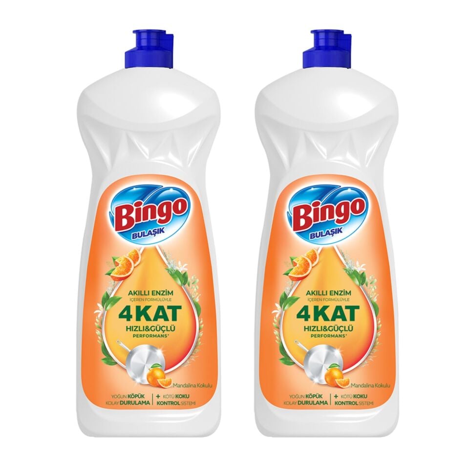 Bingo Elde Bulaşık Deterjanı Mandalina 1500 Ml x 2 Adet