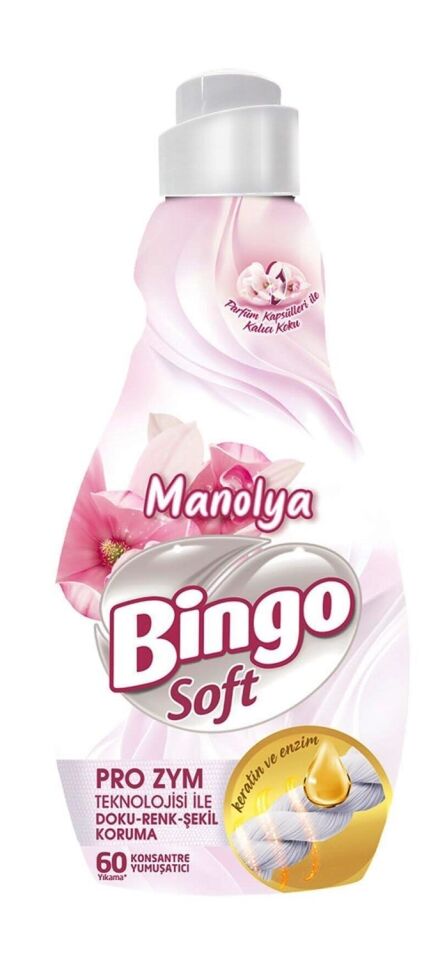 Bingo Soft Konsantre Çamaşır Yumuşatıcısı 1440 ml Nergis ve Manolya