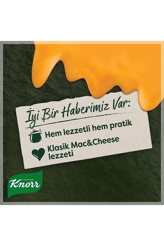 Knorr Çabuk Mac & Cheese Peynirli Makarna 212 Gr x 4 Adet